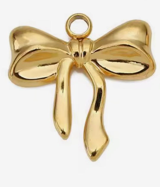 Ribbon Bow- Gold