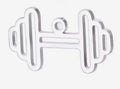 Barbell- Hollow Silver