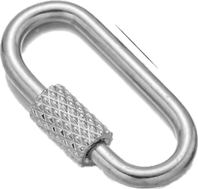 Oval Carabiner- Silver