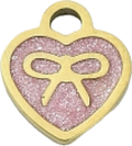 Pink Glitter Heart- Bow