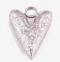 Textured Silver Heart