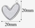 Pearly White Heart- Silver