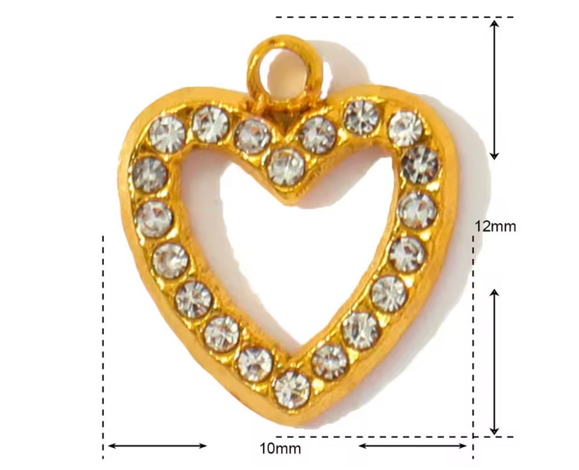 Heart with Rhinestones