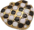 Black+White Checkered Heart