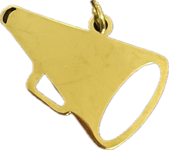 Cheerleader Megaphone- Gold