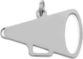 Cheerleader Megaphone- Silver