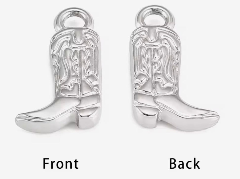 Cowgirl Boot- Silver