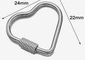 Heart Carabiner- Silver