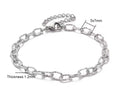 Texture Link Bracelet- Silver