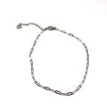 Petite Paper Clip Bracelet- silver