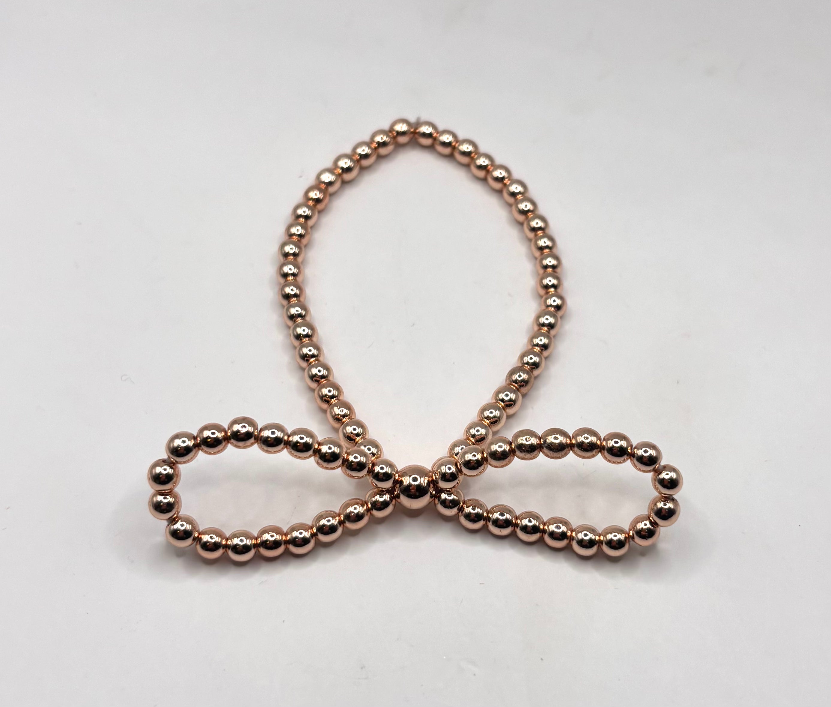 Rose Gold Stackable Bow Bracelet