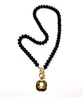 Onyx Necklace 18”