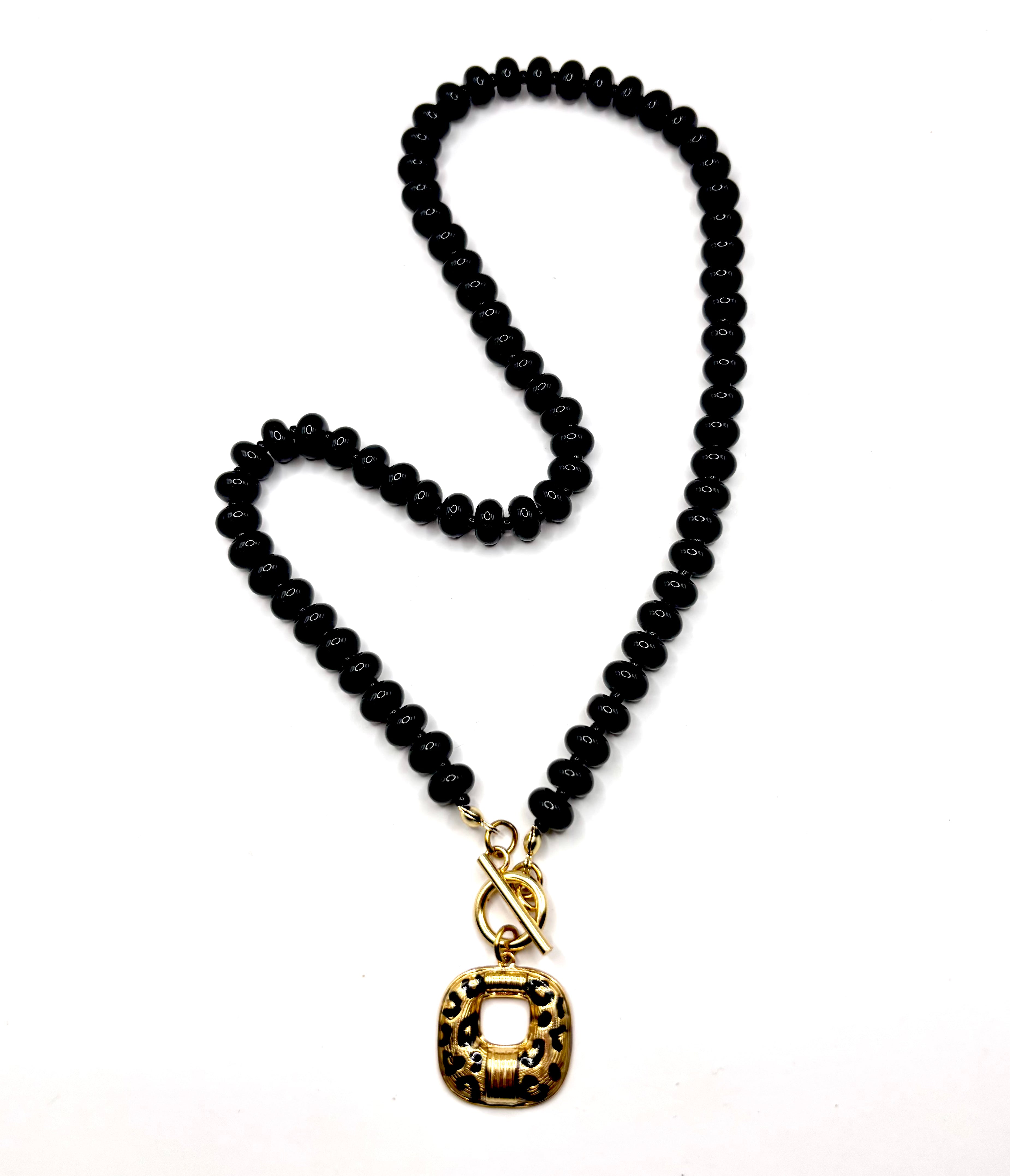 Onyx Necklace 18”