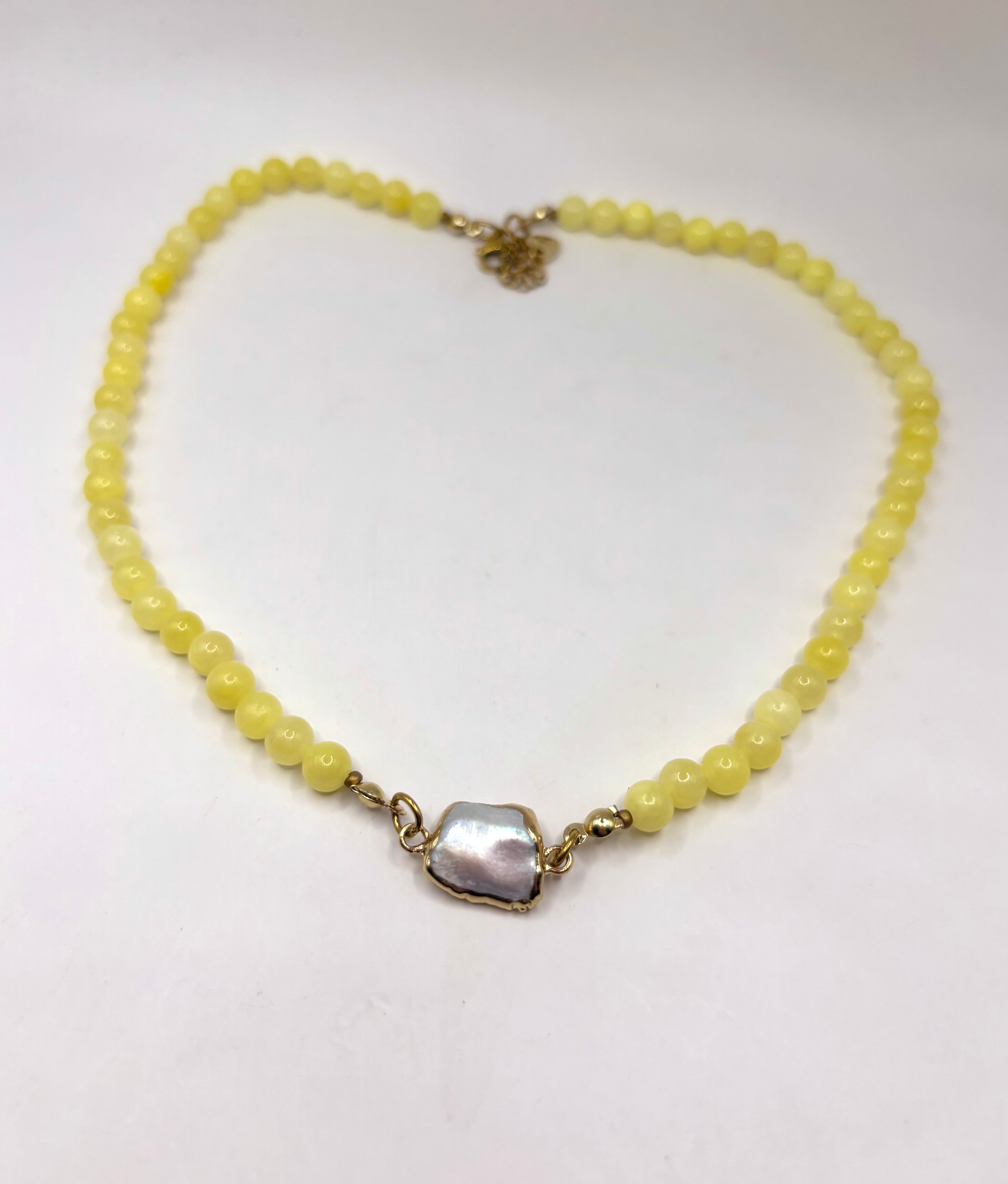 Honey Pearl Necklace 18”+