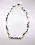 White Howlite Necklace 17”