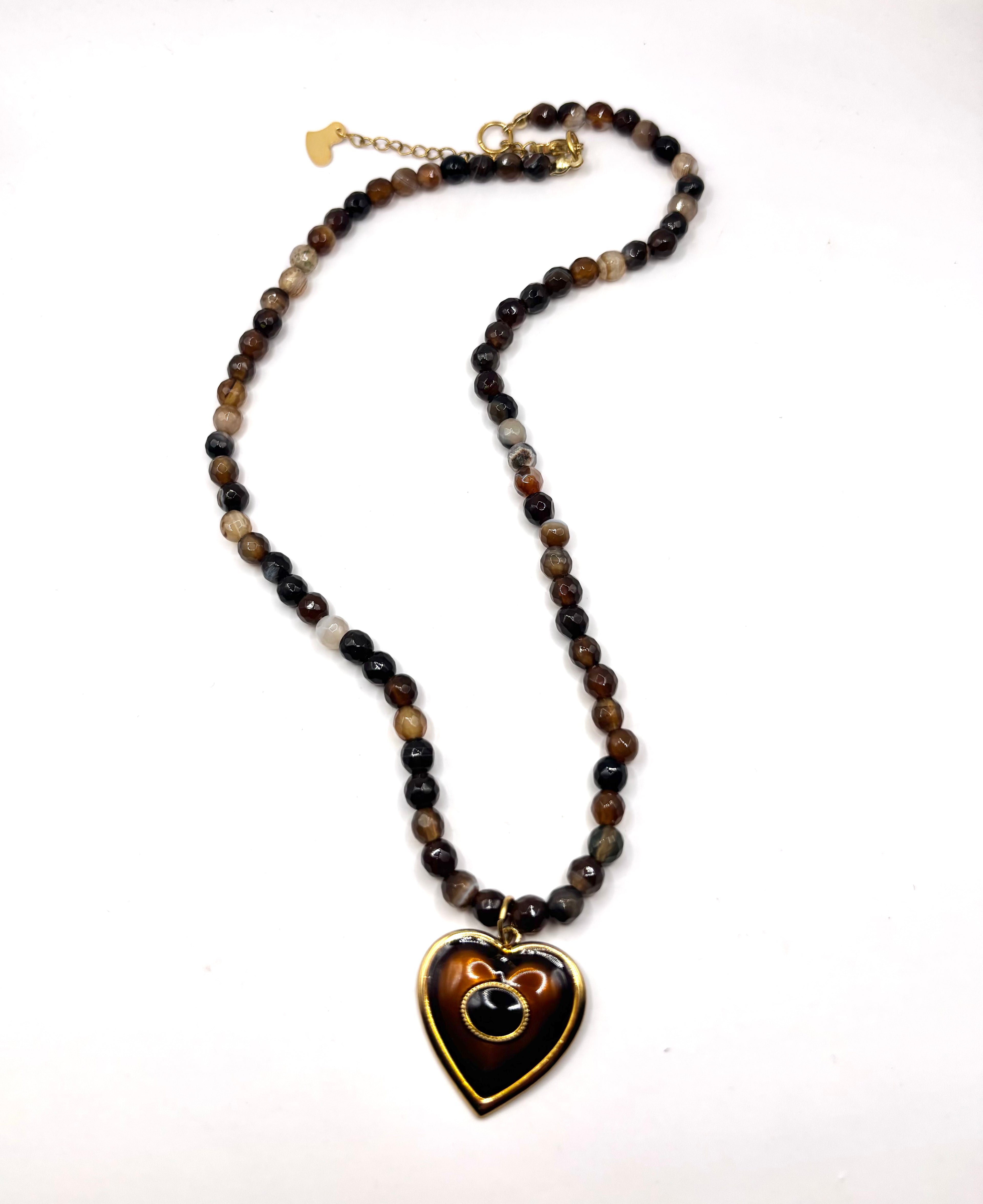 Cocoa Charm Necklace 17”+