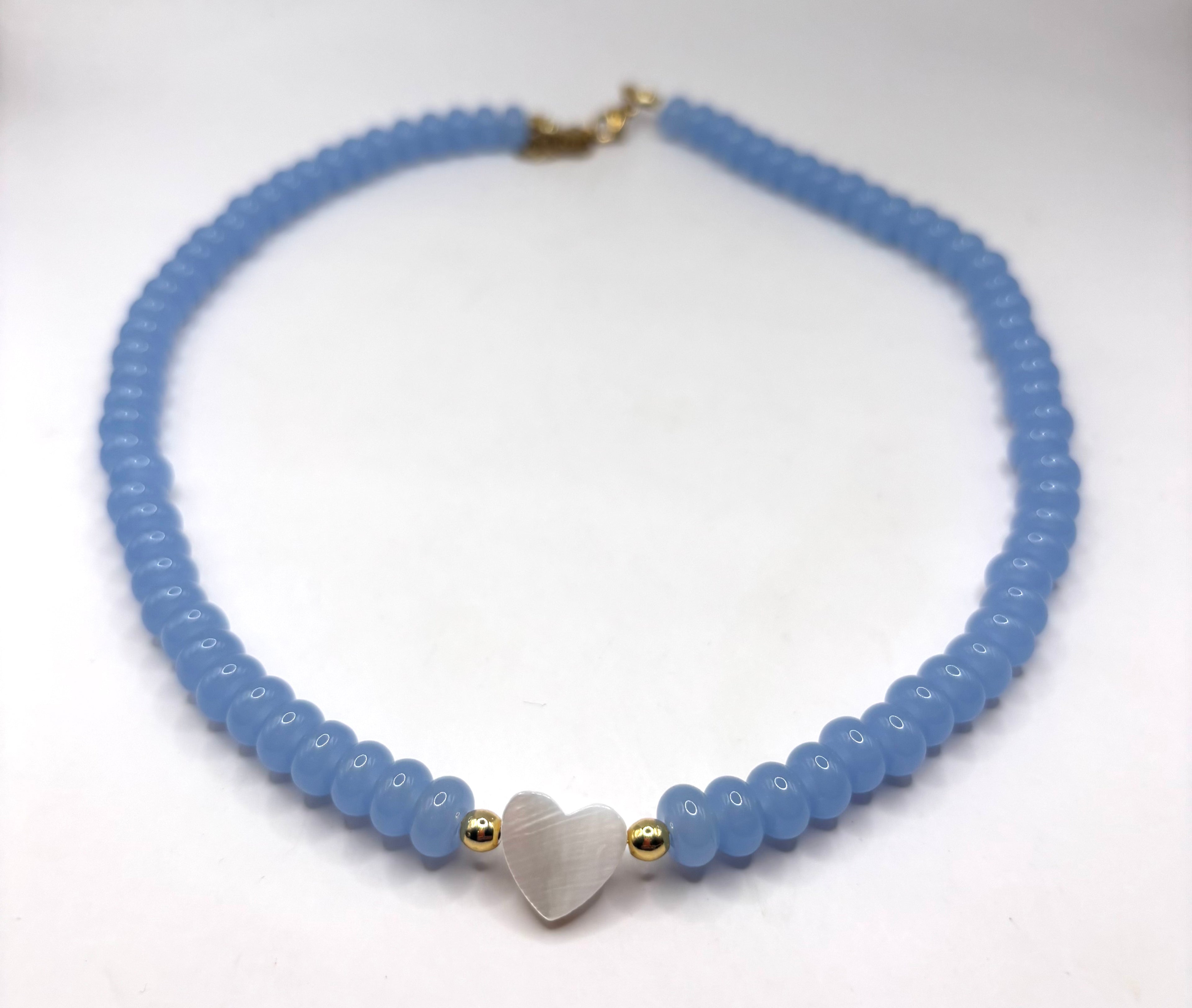 First Love Necklace (light blue) 17”