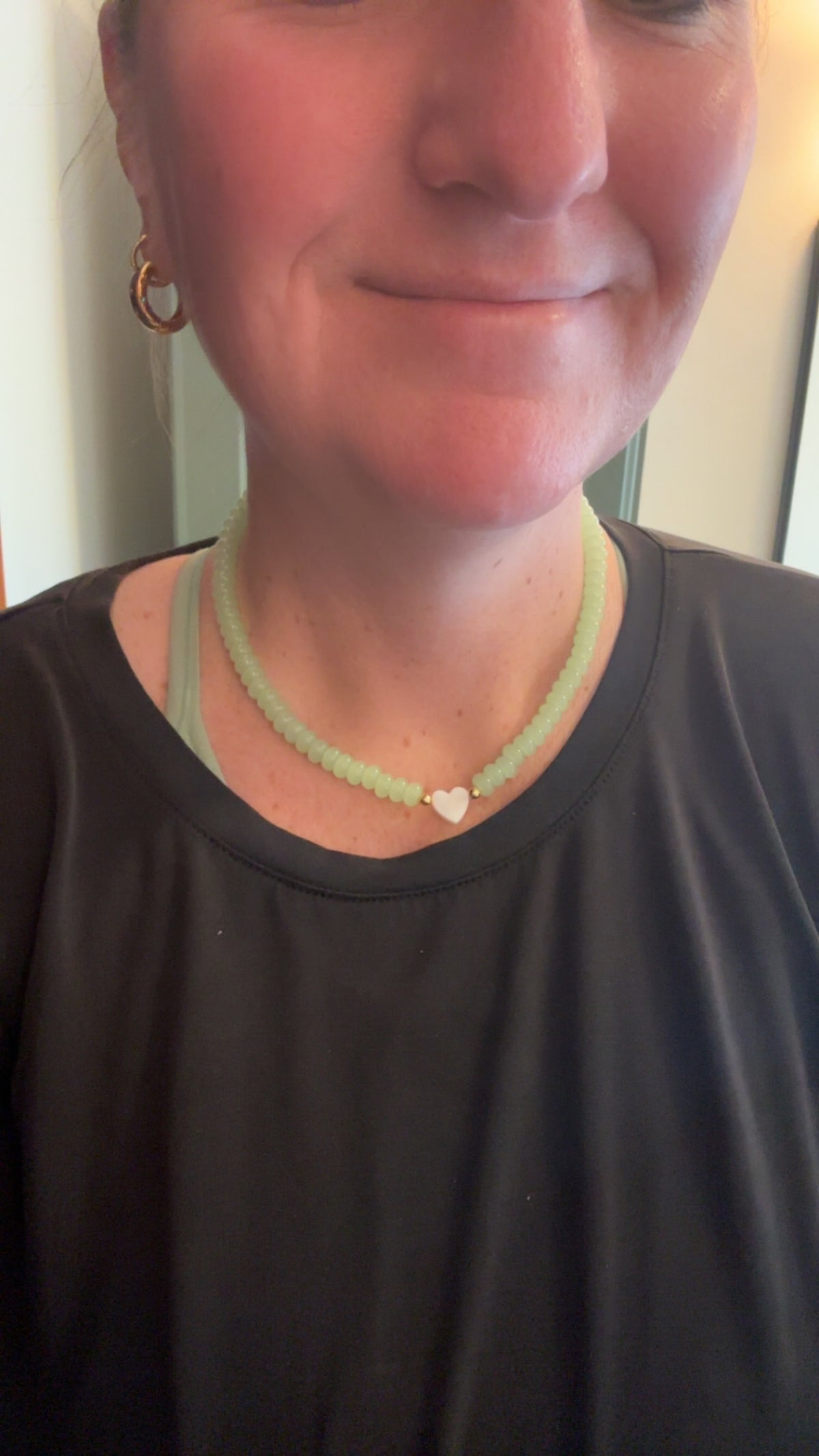 First Love Necklace (light blue) 17”