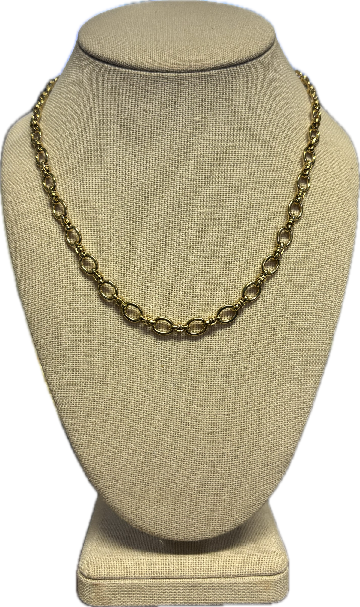 Oval Necklace- Gold