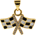Racing Flag Charm