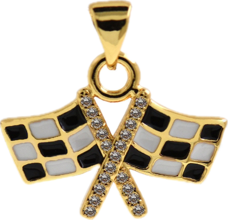 Racing Flag Charm
