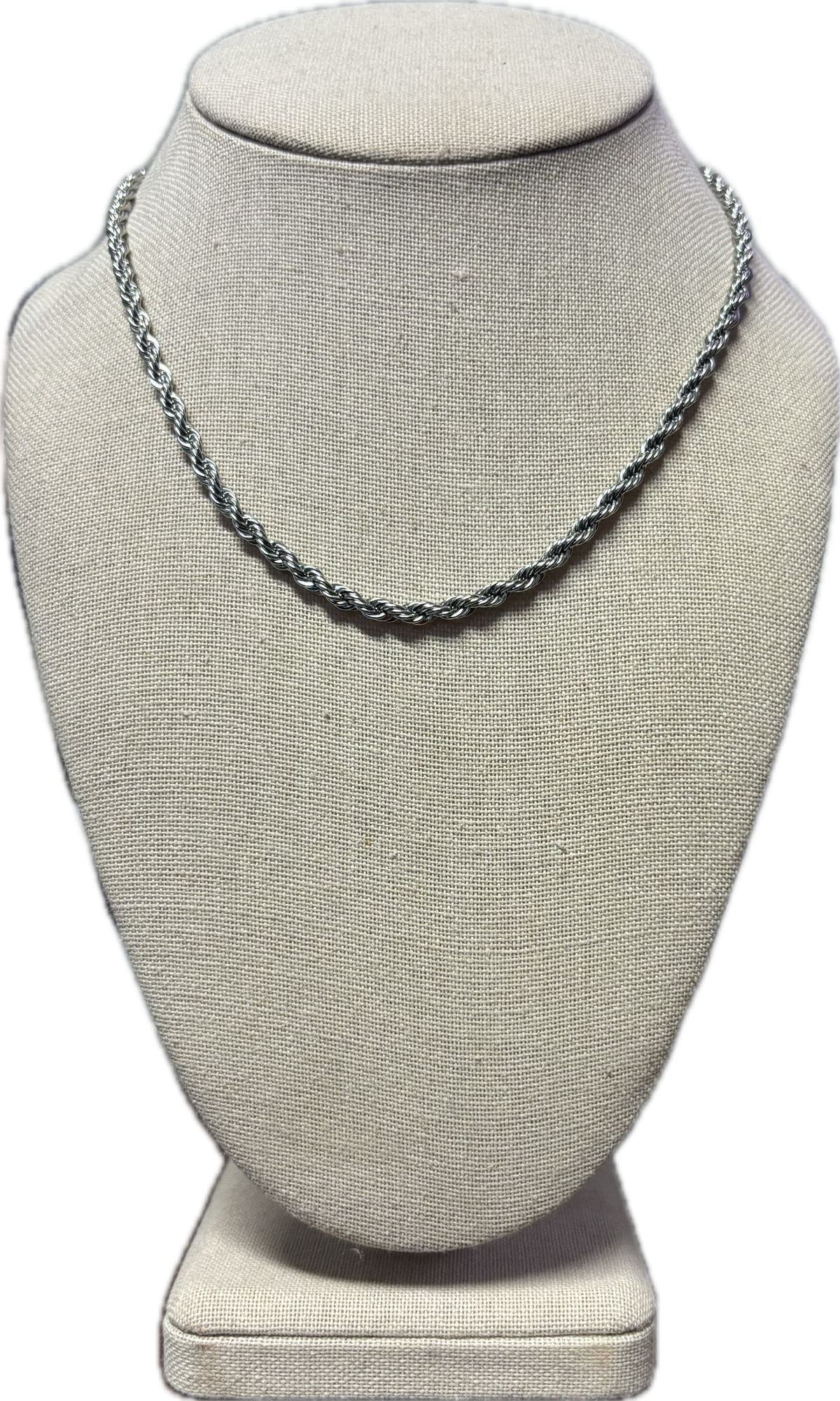 Rope Chain Necklace- Silver
