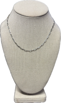 Petite Paper Clip Necklace- Silver